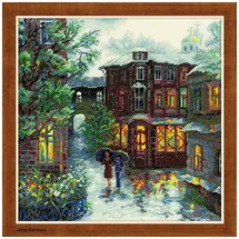 Riolis Riolis, Kreuzstich-Set Regnerischer Sommer, Baumwolle, Mehrfarbig, 30 x 30 x 0.1 cm