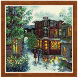 Riolis Riolis, Kreuzstich-Set Regnerischer Sommer, Baumwolle, Mehrfarbig, 30 x 30 x 0.1 cm