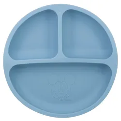 Baby Silikonteller Mickey Mouse BABY - blau