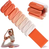 BECOJADDE Gewichtsmanschetten fuß 0.45 KG Je Gewichte Set 2 Ankle Weights Handgelenk Gewichte Knöchelgewichte Fussgewichte für Joggen Cardio Aerobic Krafttraining Orangefarbener Farbverlauf