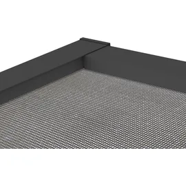 hecht International Fliegengitter mit Aluminiumrahmen 130 x 150 cm Anthrazit