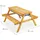 Relaxdays Kindersitzgruppe 2 in 1 natur