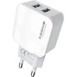 KenSera USB Input Travel Ladegerät 2.1A Max mit 1,5 m langem Micro-USB-Kabel Kompatibel für Micro