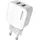KenSera USB Input Travel Ladegerät 2.1A Max mit 1,5 m langem Micro-USB-Kabel Kompatibel für Micro