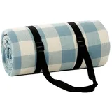 Karierte Picknickdecke Extra Groß Verdicken Wasserdicht Sanddicht Stranddecke Picknickmatte Mit Riemen Tragbar Faltbar Draussen Plaid Teppich Zum Camping Wandern Reise Gras Xl, Xxl, Xxxl