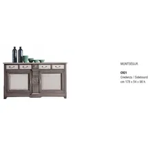 BIZZOTTO Sideboard 54 x 98 x 178 cm Grau