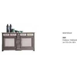 BIZZOTTO Sideboard 54 x 98 x 178 cm Grau