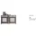 BIZZOTTO Sideboard 54 x 98 x 178 cm Grau