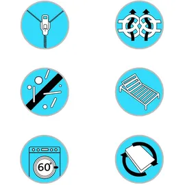 vidaXL Viskoelastische Memory-Schaum-Matratzenauflage 180 x 200 cm