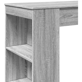 vidaXL Bartisch mit Regal Grau Sonoma 95x47x103,5 cm Holzwerkstoff