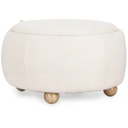 Hocker Irisha mit Behälter, Weiß