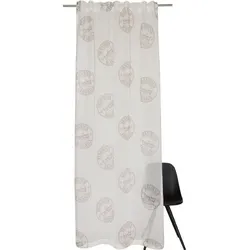 Vorhang ESPRIT "Stamp" Gr. 1, beige, B:135cm H:180cm, Polyester, Gardinen, Maßanfertigung