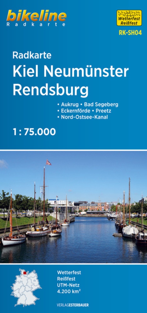Bikeline Radkarte Kiel  Neumünster  Rendsburg  Karte (im Sinne von Landkarte)