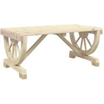 vidaXL Garten-Couchtisch 90x50x40 cm Massivholz Tanne