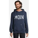 salzhaut Hoodie HEFF - MOIN Hoodie Navy/Weiß M