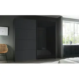 Sconto Schwebetürenschrank Quadra ¦ schwarz ¦ Maße (cm): B: 226 H: 210 T: 62.0