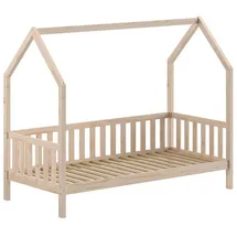 58 aufm Kessel Hausbett Kandace 90 x 200 cm Kiefer massiv natur braun