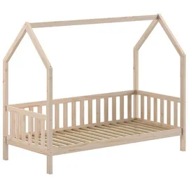 58 aufm Kessel Hausbett Kandace 90 x 200 cm Kiefer massiv natur braun
