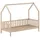 58 aufm Kessel Hausbett Kandace 90 x 200 cm Kiefer massiv natur braun