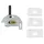 Kindermann Anschlussblende HDMI 90° 7456000582 0,5 m Weiß