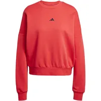 Adidas Essentials Small Logo Feelcozy Sweatshirt Pure Ruby/Black, S