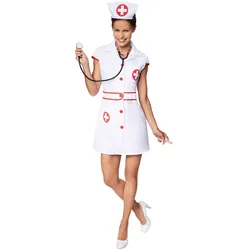 tectake® Frauenkostüm sexy Krankenschwester