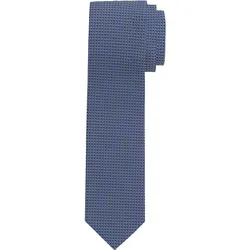 Krawatte OLYMP "Strukturierte Krawatte", Damen, blau (marine), Seide, Strukturmuster, klassisch, Krawatten