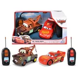 Jada TOYS 203084036 Cars LMQ + Mater Twin Pack 1:32 RC Modellauto Elektro Rennwagen