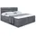altdecor Boxbett, mit Matratze H3 und Lattenrost, - CELESTIA - 160x200 cm Dunkelgrau