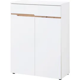 Innostyle Memphis 80 x 107 x 38 cm mit Schublade weiß / weiß matt