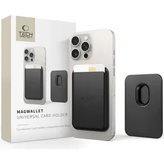 Tech-Protect Magwallet Magsafe Universal Magnetischer Kartenhalter Schwarz - Schwarz