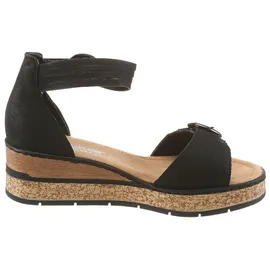 Rieker Keilsandaletten Damen Schwarz 40