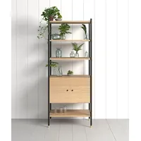 WoodMan Kinderbücherregal Jugend 90 x 180 x 35 cm Eiche furniert braun