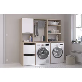 Parisot Mehrzweckschrank-Set PARISOT "Laundry 4", beige (jackson eiche nachbildung), Kastenmöbel-Sets