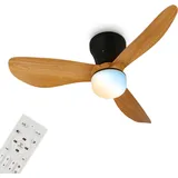 Briloner LUFITO 78 cm Deckenventilator Schwarz