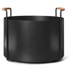 ferm LIVING - Port Firewood Bucket Schwarz