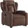 vidaXL Massagesessel mit Aufstehhilfe Kunstleder 149,5 x 78 x 0 cm Braun elektrisch