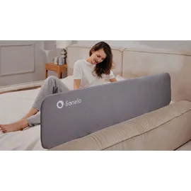 lionelo Lora XL Tragbares Bettschutzgitter für Kinder, Neigungsverstellung bis 180°, klappbares Schutzgitter für Bett, 45 cm – 150 cm, StandSafe-Sicherung, Schutz gegen Herausfallen