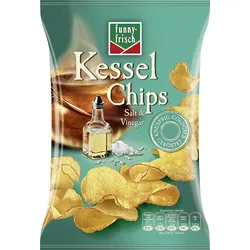 funny-frisch funny frisch Kessel Chips Salt & Vinegar 10 x 120 g (1,2 kg)