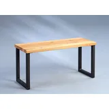 M2 Kollektion Garderobenbank Gabriel 80 x 40 x 30 cm braun / braun