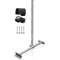 PremiumX Dachsparrenmasthalter 100 cm Mastkappe mit Kabeldurchführung