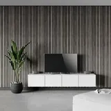 b!design Wandpaneel Wall Smart Plus  (Eiche Grau, 2.500 x 300 x 6,1 mm)