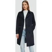 S.Oliver - Trenchcoat mit Streifen-Futter, Damen, blau, 44