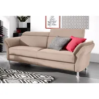 sit&more 3-Sitzer »Avignon«, inklusive Kopfteilverstellung beige