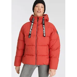 Steppjacke ICEPEAK "VACHA", Damen, Gr. 44, rot (rotorange), Obermaterial: 100% Polyester. Futter: 100% Polyester. Wattierung: 100% Polyester, sportlich, Jacken