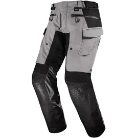 LS2 Apollo wasserdichte Motorrad Textilhose, schwarz-grau, Größe L