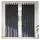 vidaXL Verdunkelungsvorhänge 2 pcs Hellgrau 140 x 225 cm Samt