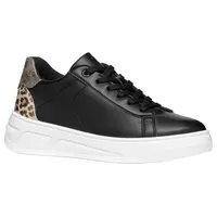 GEOX Damen D LJUBA A Sneaker, Black/Gun, 37 EU