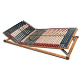 7-Zonen-Lattenrost Rhodos® KF, 80x200 cm, 2 Stück, Doppelpack, verstellbar im Kopf- und Fußteil, fertig montiert