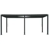 Green Spirit Mirador Deluxe 3x6 m anthrazit Pergola mit Lamellendach - Lamellen Pavillon, Terrassenüberdachung, - Sorara / Green Spirit - 2 Jahre Gewährleistung - mind. 14 Tage Rückgaberecht - Grau